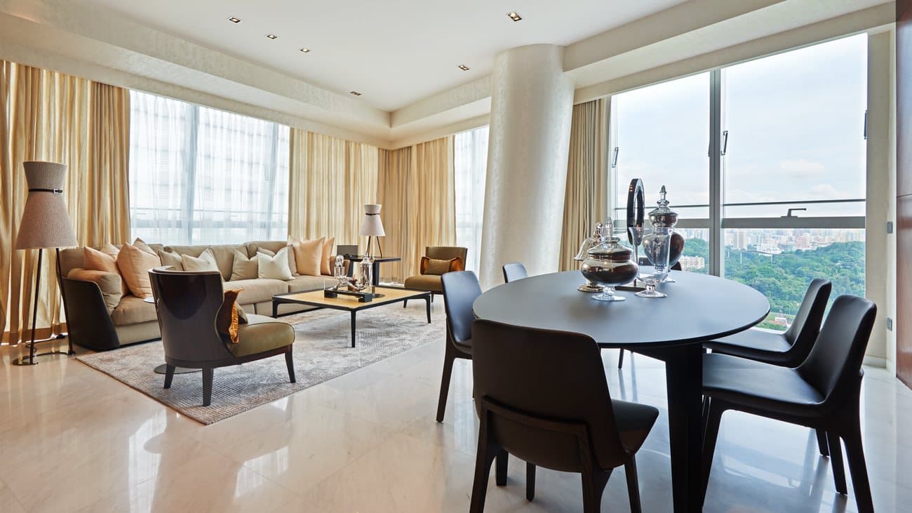 Bright living and dining space